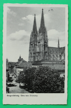 AK Regensburg / 1930-1940er Jahre / Dom / Neupfarrplatz